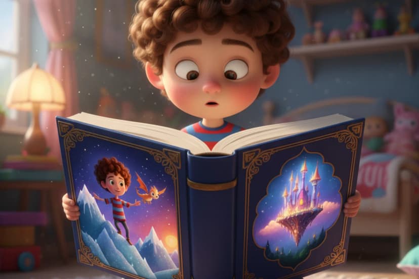 Side-by-side comparison of personalized children's books from ToonyStory, Wonderbly, and Magic Story